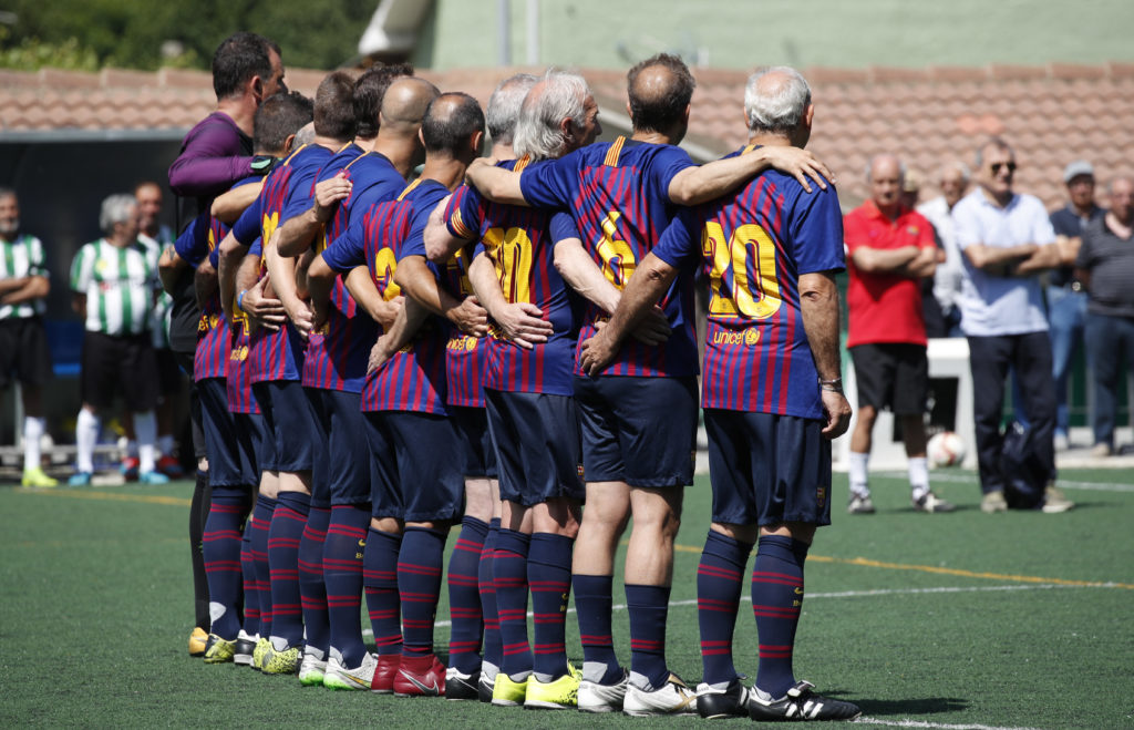 Partido de veteranos del FC Barcelona